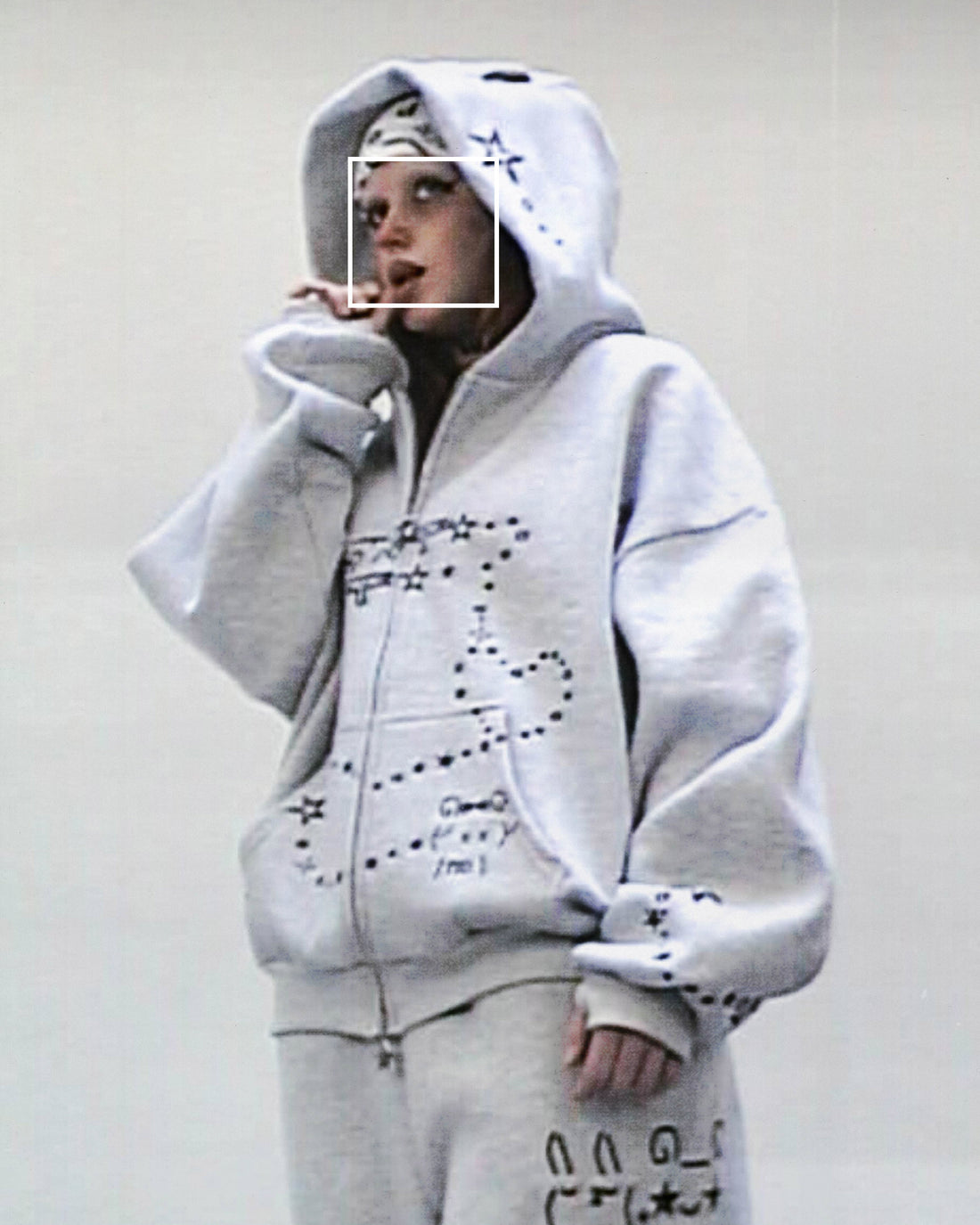 MALFUNCTION ZIP HOODIE GREY MARL (DETACHABLE EARS) – NAMED COLLECTIVE®