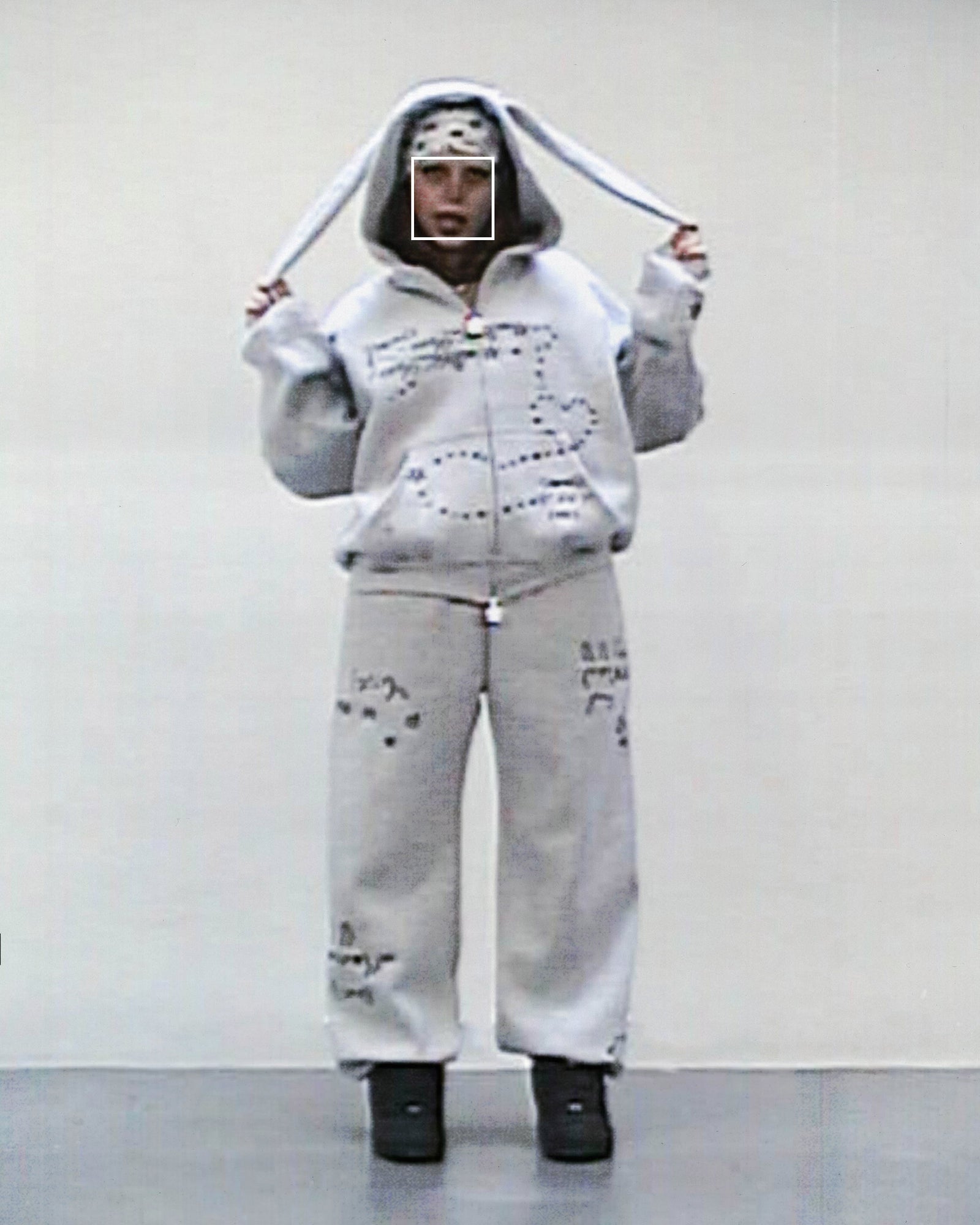 MALFUNCTION ZIP HOODIE GREY MARL (DETACHABLE EARS) – NAMED COLLECTIVE®