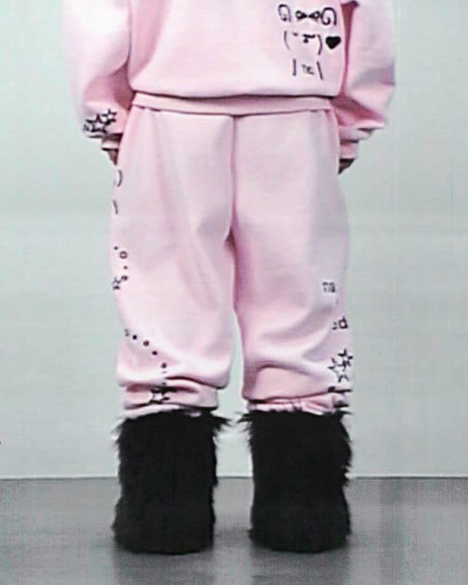 MALFUNCTION SWEATPANTS BABY PINK