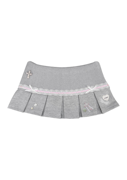 NAMEDCOLLECTIVE スカート PLEATED MINI SKIRT Whisper Pleated Mini Skirt Grey Marl – NAMED COLLECTIVE®