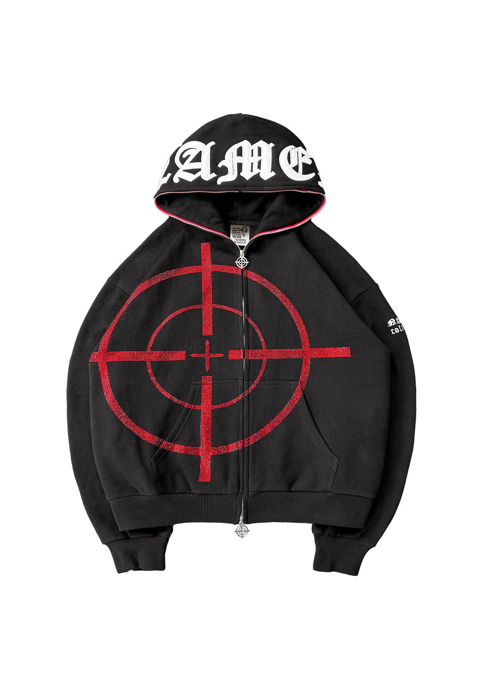 MISSION ZIP HOODIE BLACK