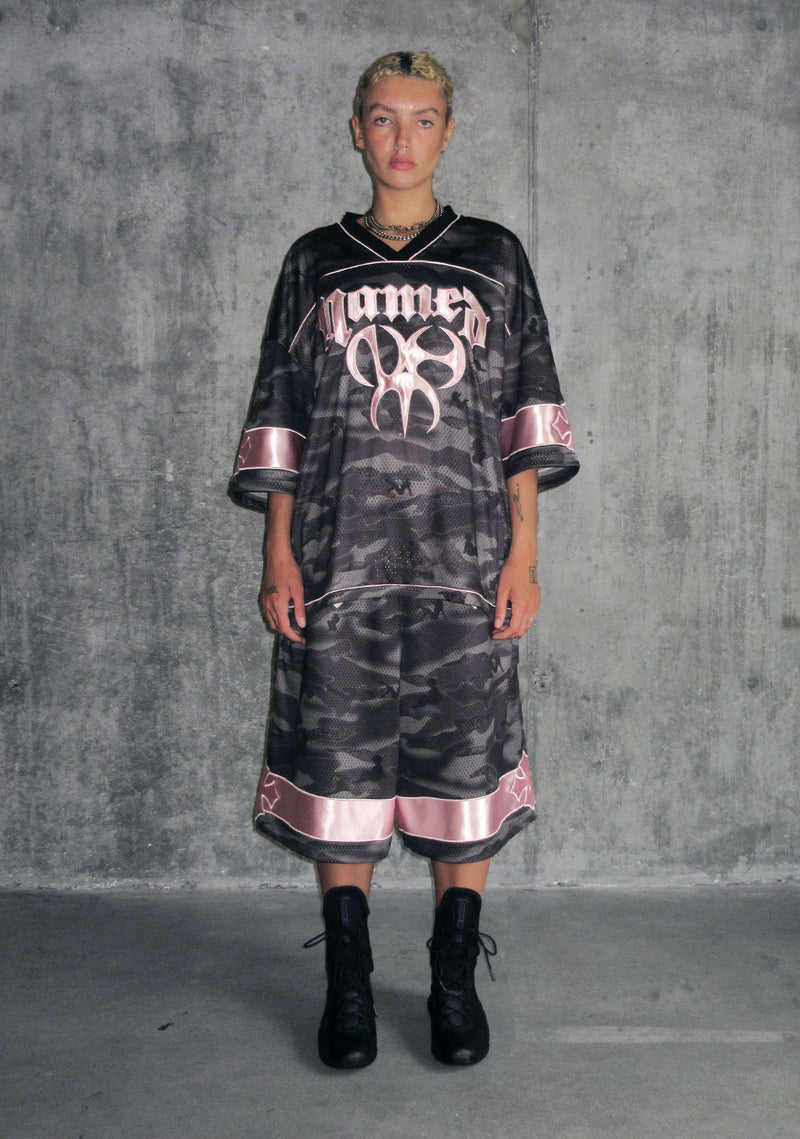 Nth ACTIVE AIRTEX MESH OVERSIZED JERSEY CAMO