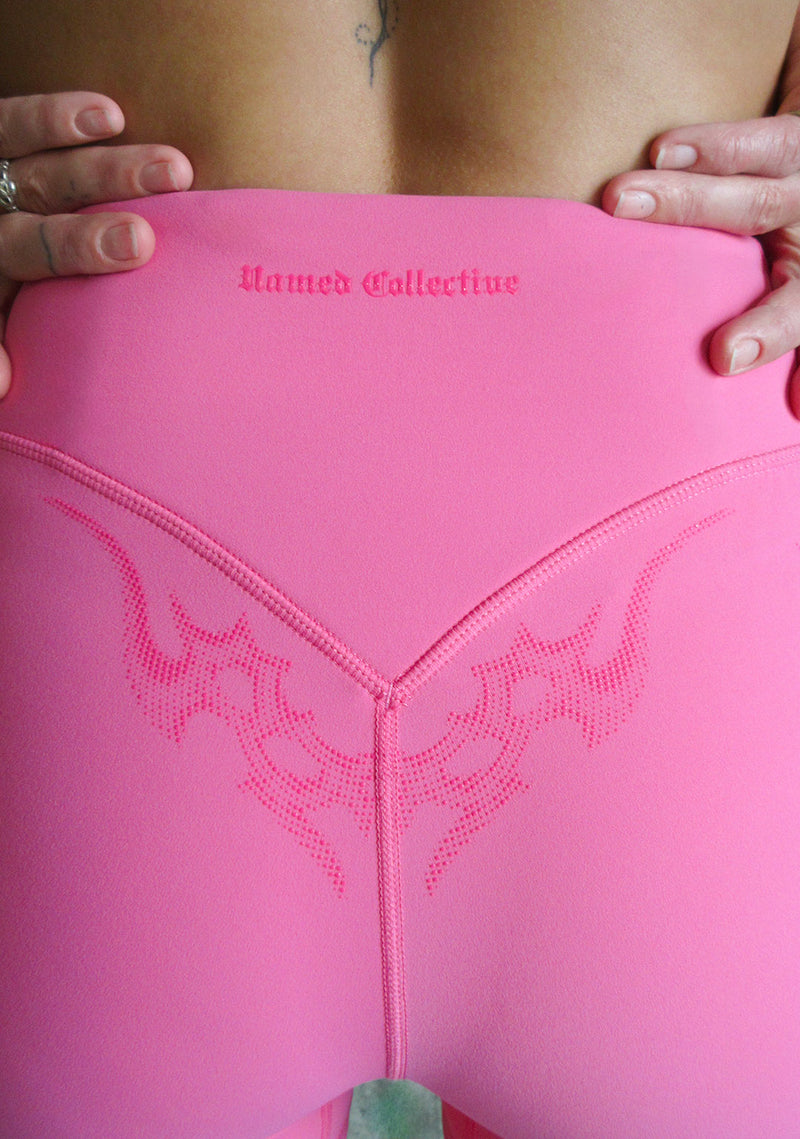 Nth ACTIVE CYBER SHORTS HOT PINK