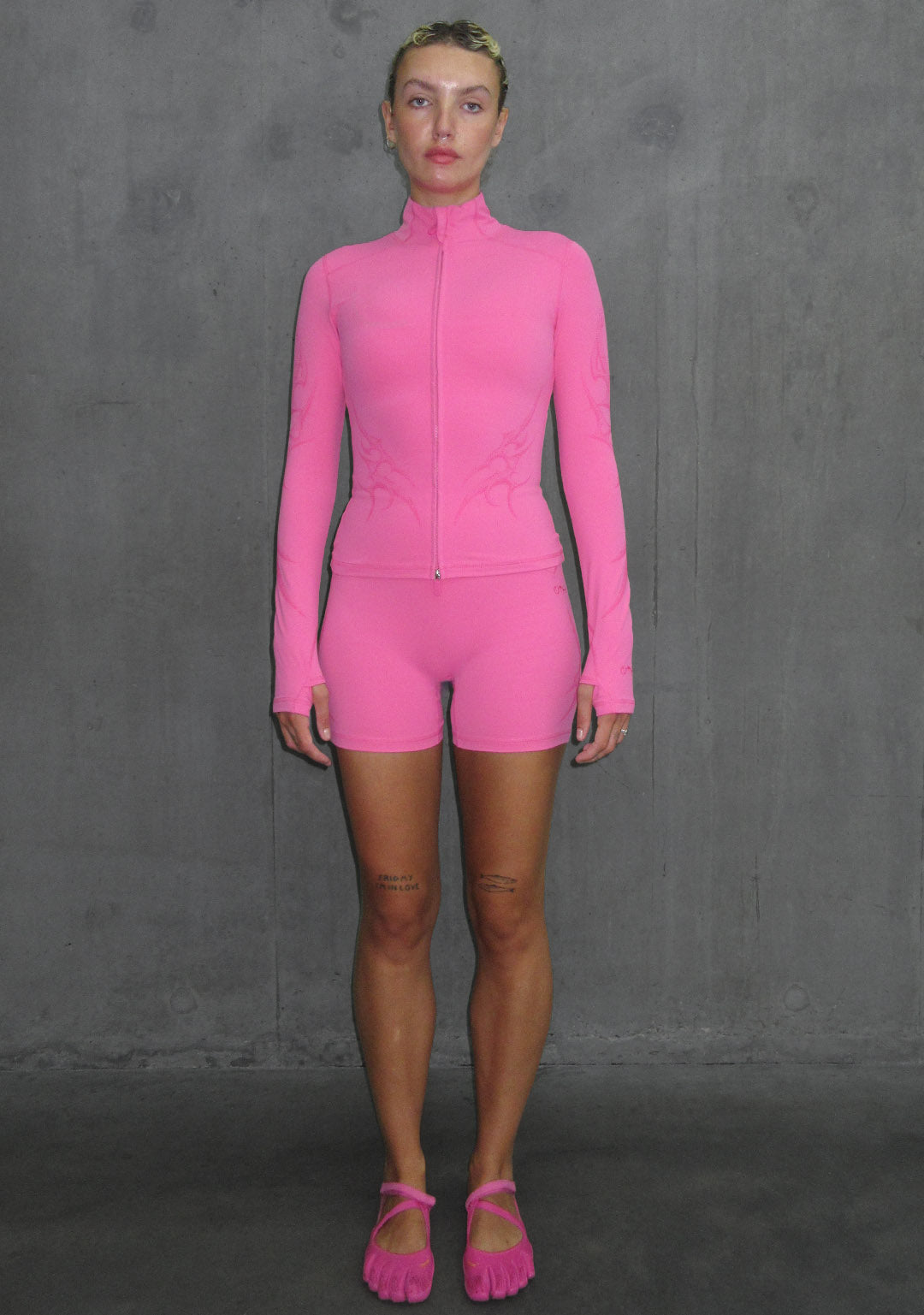 Nth ACTIVE CYBER ZIP THROUGH JACKET HOT PINK