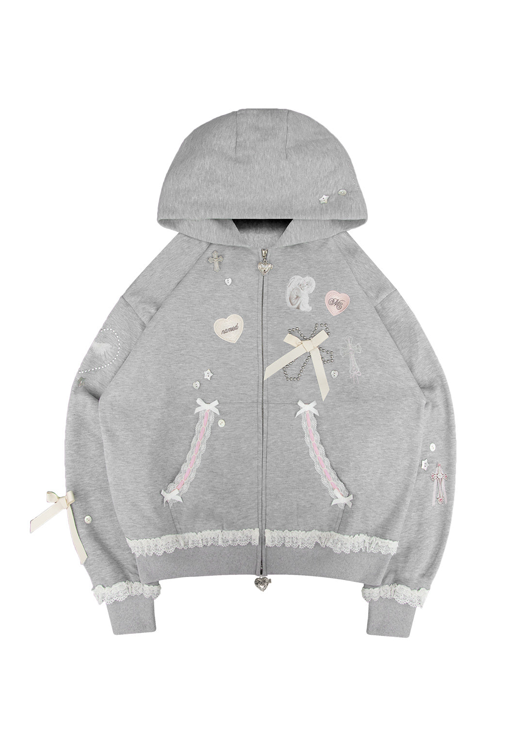 Whisper Zip Hoodie Grey Marl – NAMED COLLECTIVE®