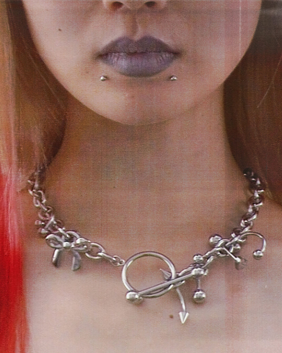 PIERCED CHOKER CHAIN