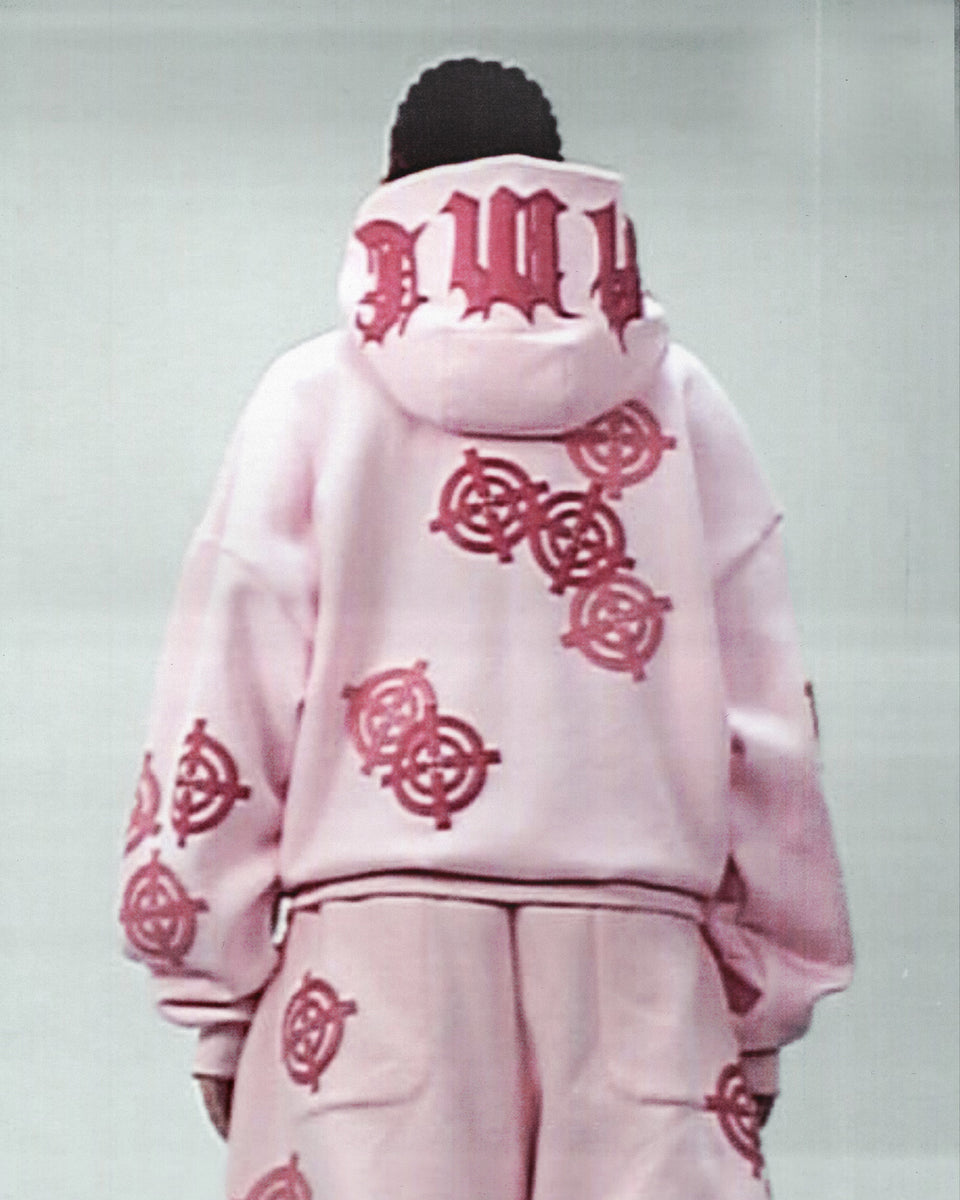 INCOGNITO ZIP HOODIE PINK POISON