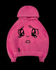 ANIMATED PULLOVER HOODIE HOT PINK