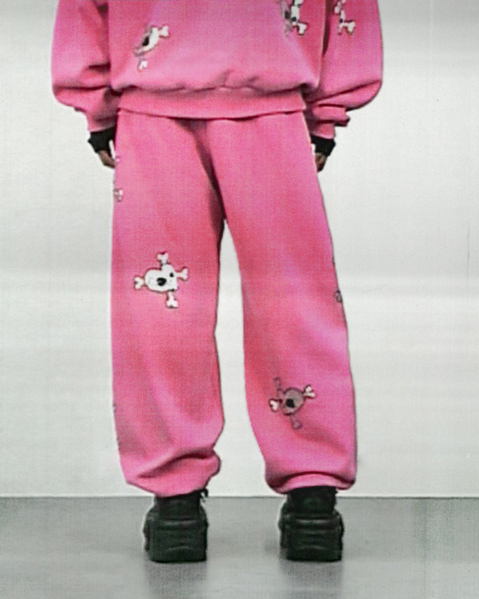 FATAL RHINESTONE SWEATPANTS PINK