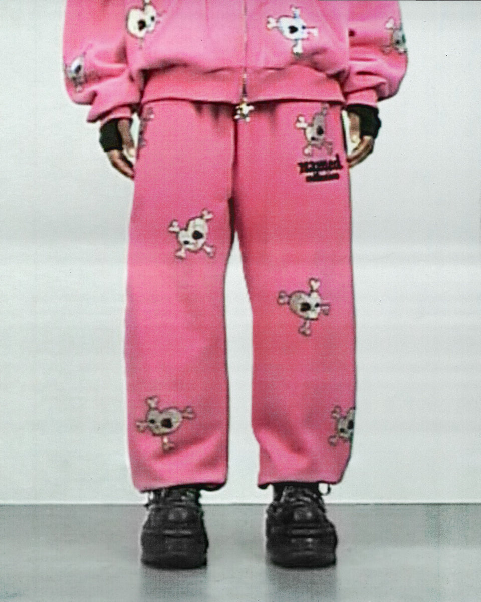 FATAL RHINESTONE SWEATPANTS PINK