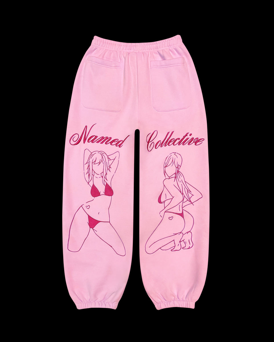 INTERNET GIRLFRIEND SWEATPANTS PINK POISON