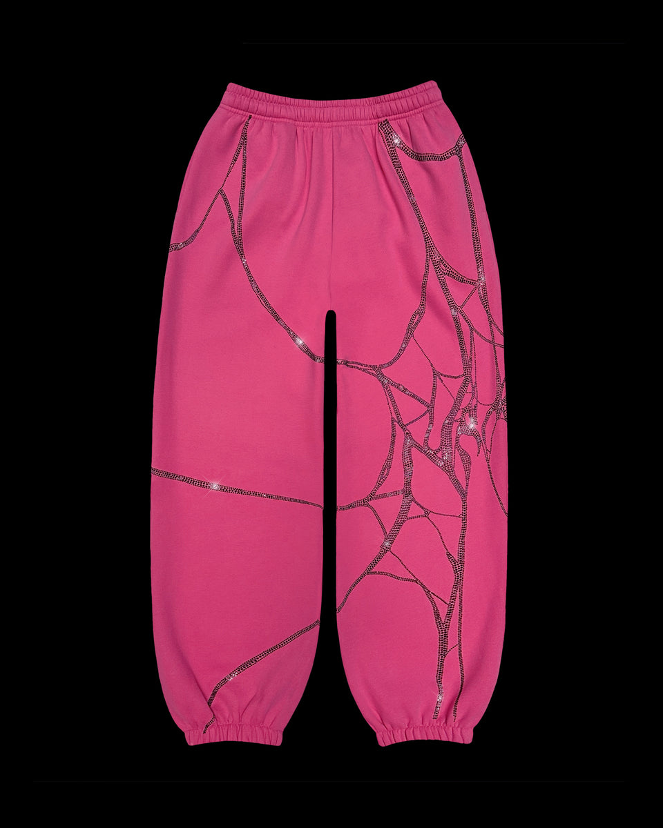 POISON RHINESTONE SWEATPANTS PINK