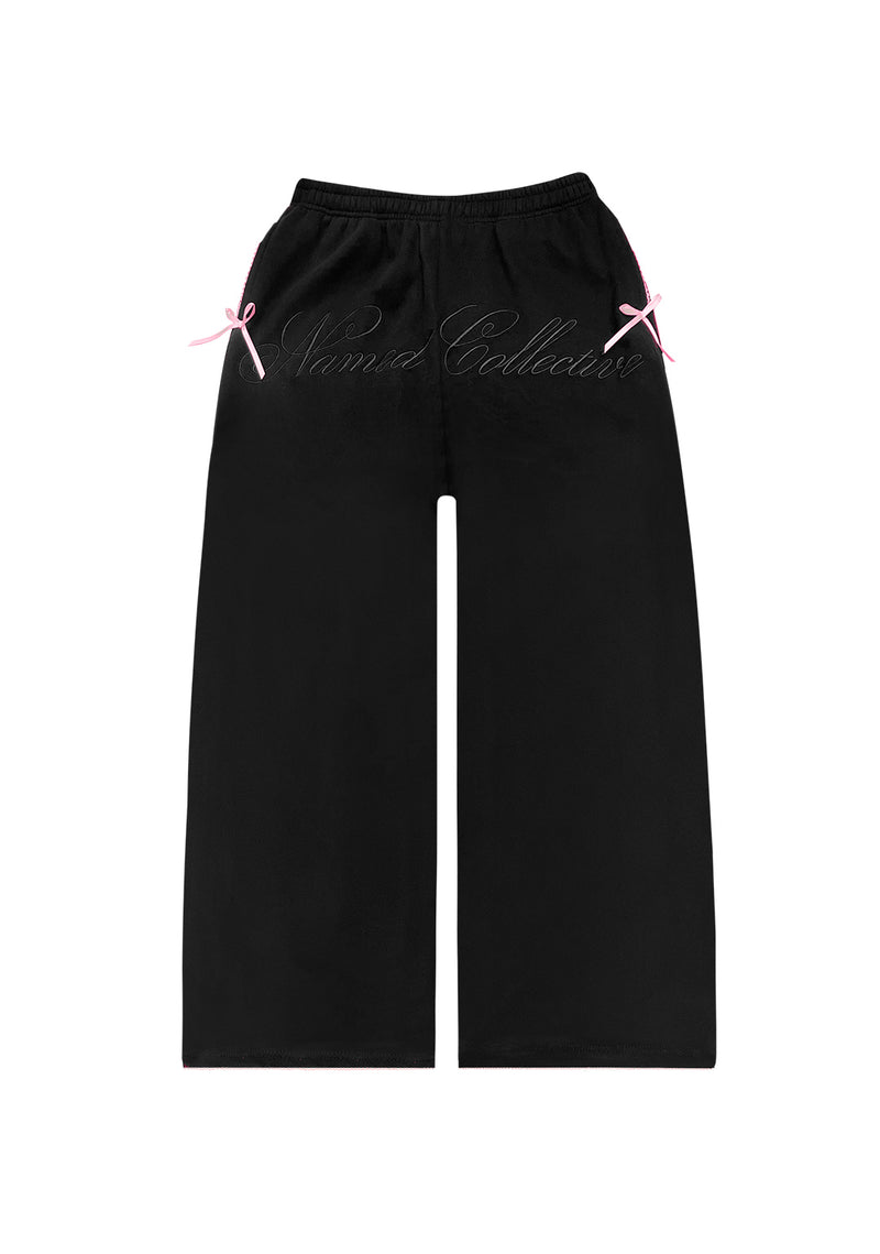 PRINC355 RIBBON SWEATPANTS BLACK