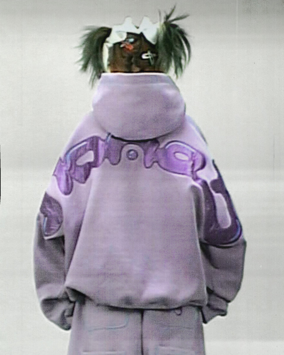 ANIMATED PULLOVER HOODIE LILAC