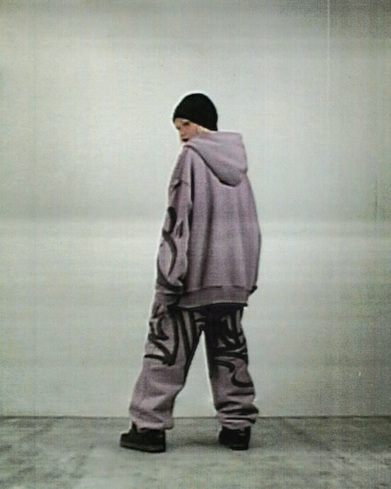 VANDALISM ZIP HOODIE FADED LILAC