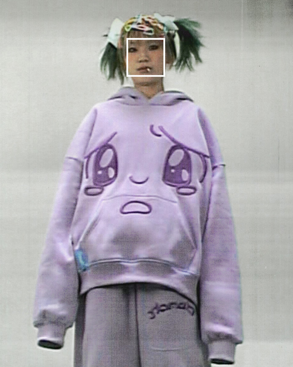 ANIMATED PULLOVER HOODIE LILAC