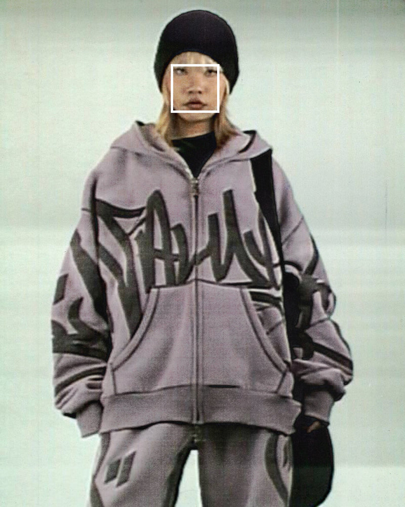 VANDALISM ZIP HOODIE FADED LILAC