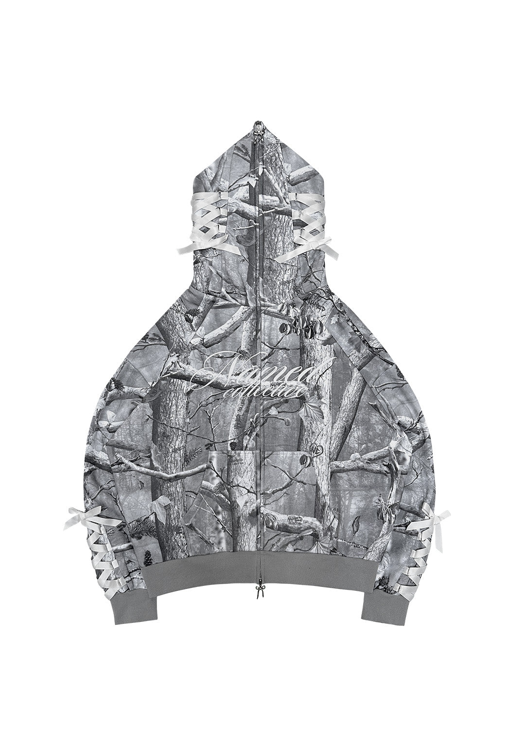 FORBIDDEN ZIP HOODIE SNOW