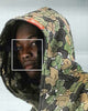 GRAFFITI CAMO ZIP HOODIE SOUR APPLE
