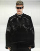 FLAME SWEATSHIRT BLACK WIDOW