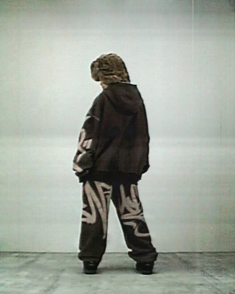 VANDALISM ZIP HOODIE BURNT TAUPE