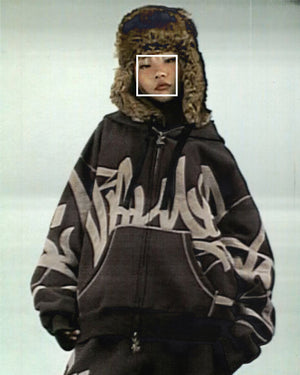 VANDALISM ZIP HOODIE BURNT TAUPE