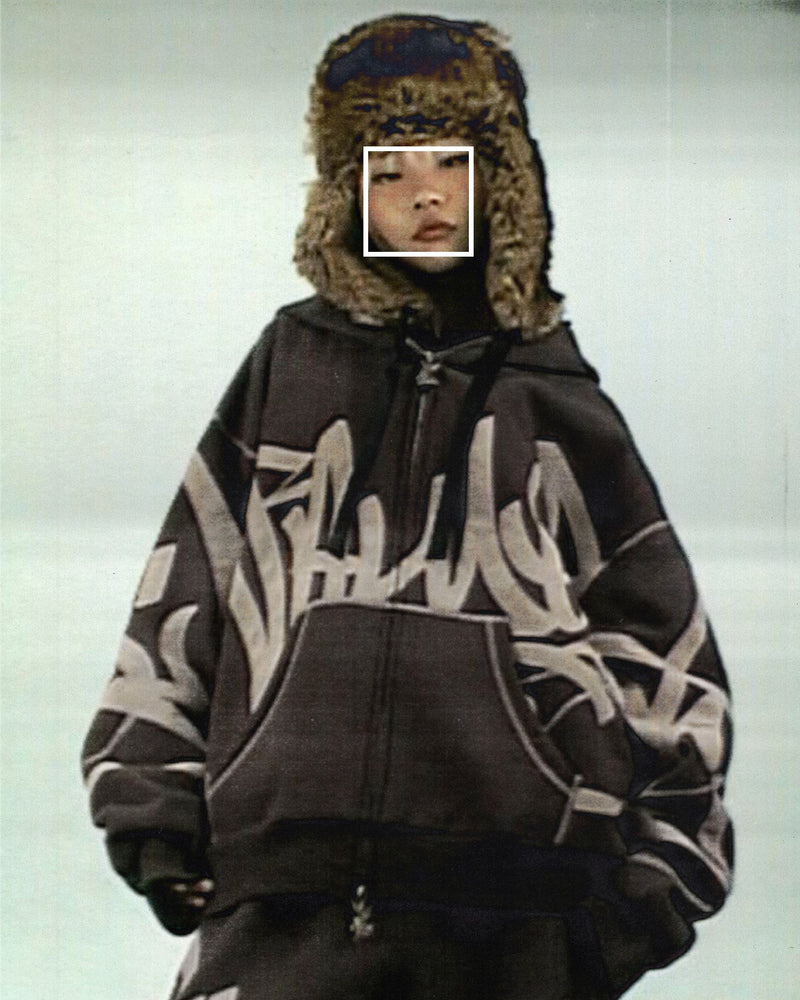 VANDALISM ZIP HOODIE BURNT TAUPE