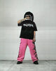 FLAME OVERSIZED TEE BLACK