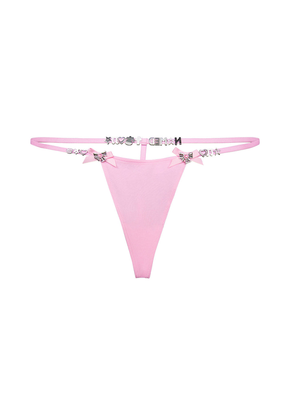 GLITCH CHARM G-STRING BABY PINK