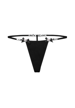 GLITCH CHARM G-STRING BLACK