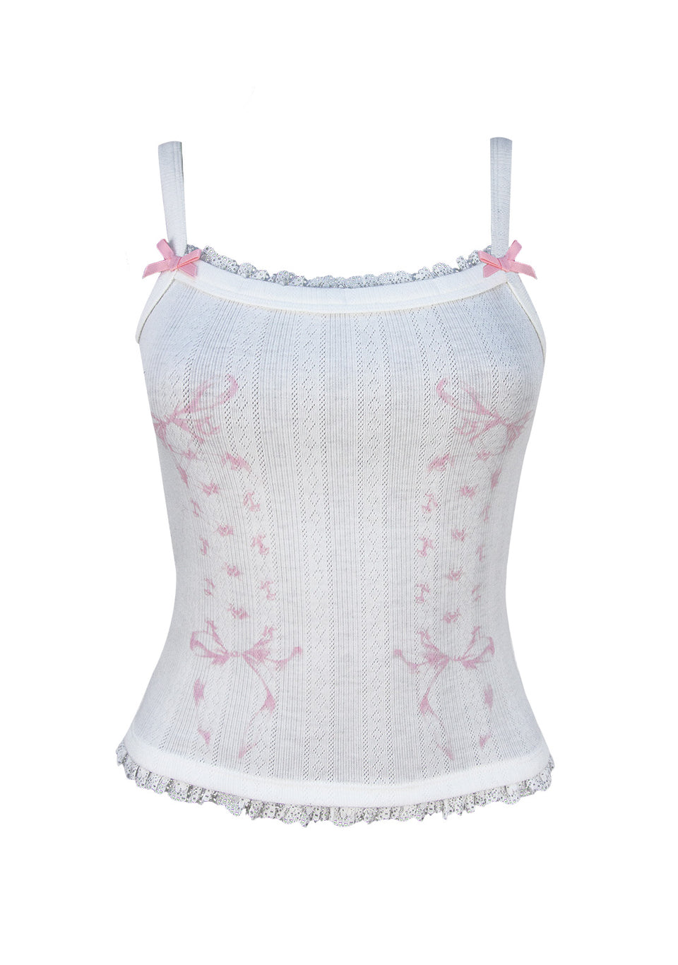 WHISPER RIBBON CAMI TANK WHITE
