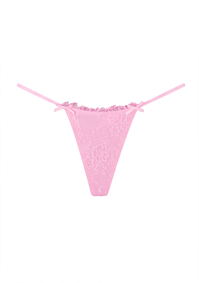 ALLURE CHARM LACE G-STRING BABY PINK