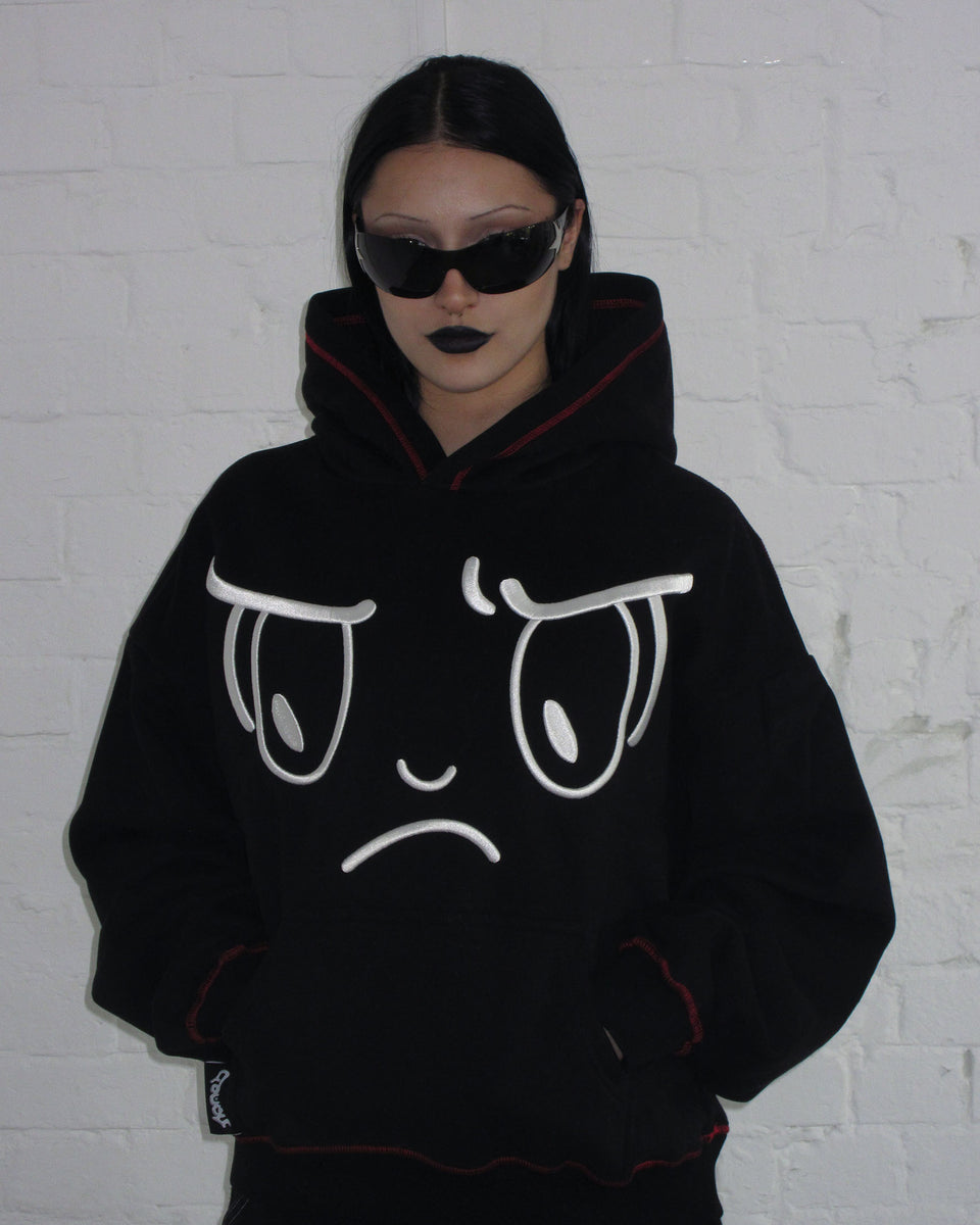 ANIMATED PULLOVER HOODIE BLACK