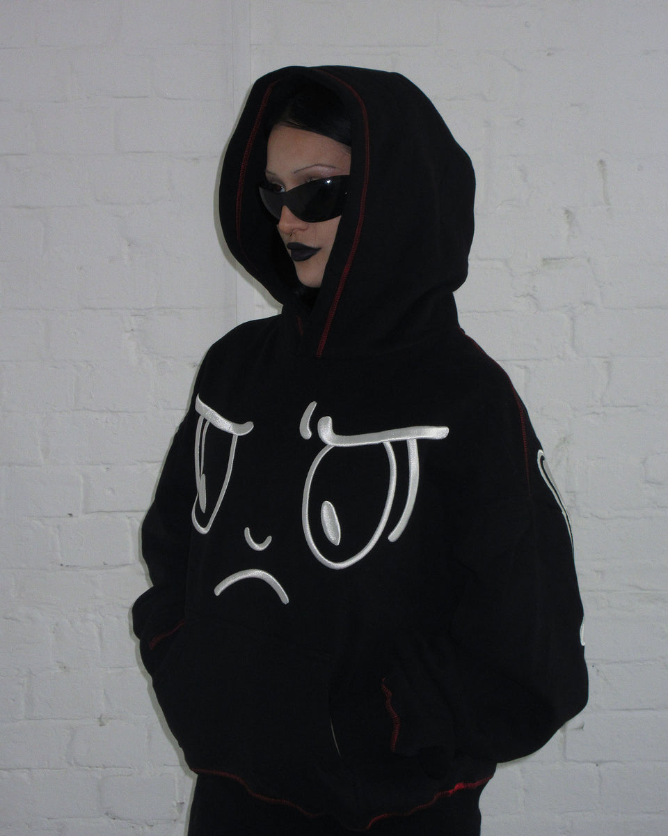 ANIMATED PULLOVER HOODIE BLACK