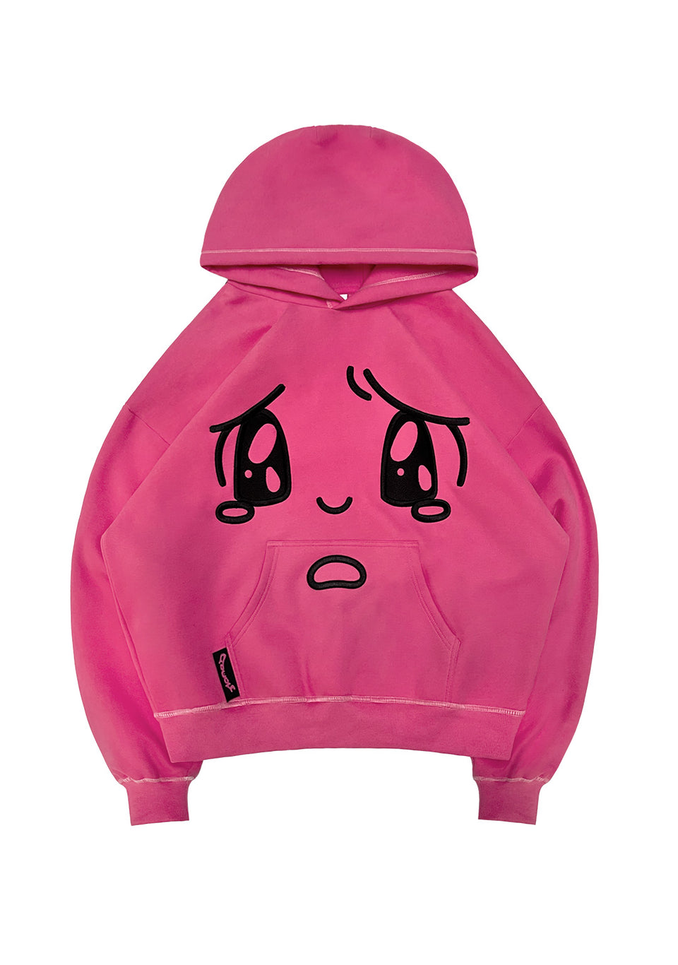 ANIMATED PULLOVER HOODIE HOT PINK