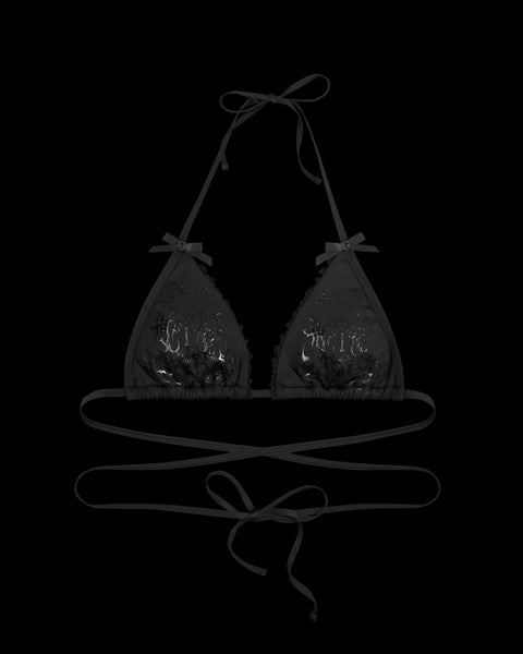 BAD ROMANCE BIKINI TOP BLACK – NAMED COLLECTIVE®