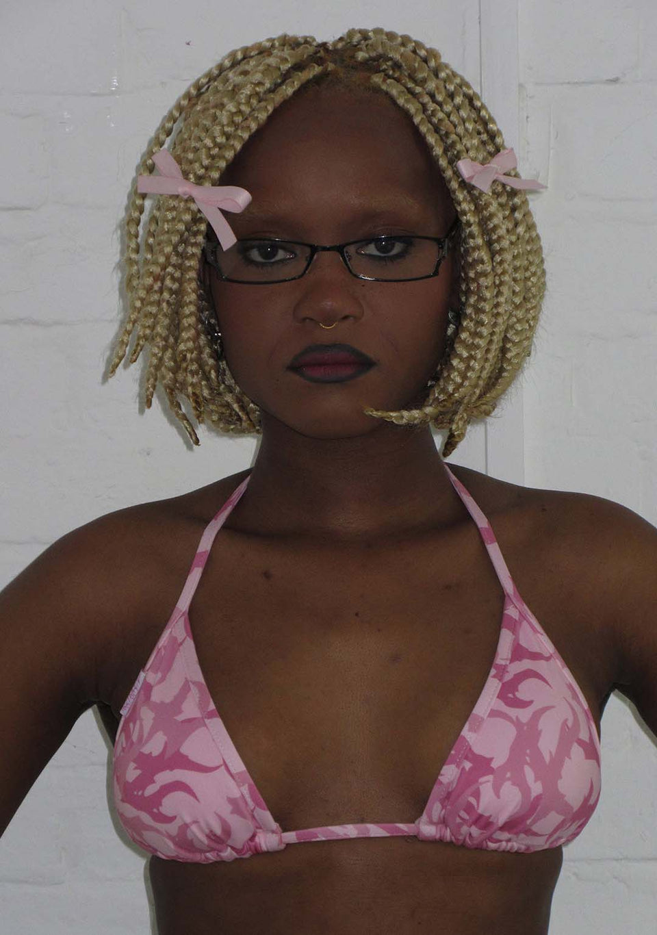 BLADE CAMO BIKINI TOP PINK