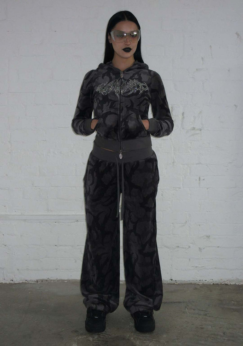 BLADE CAMO VELOUR ZIP HOODIE NIGHT