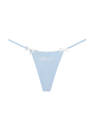 BLESSED CHARM MESH G-STRING BABY BLUE