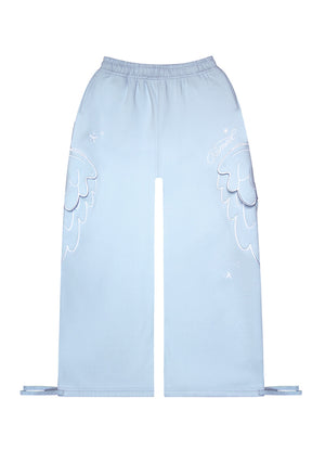 STITCH WINGS OVERSIZED SWEATPANTS BABY BLUE (DETACHABLE WINGS)