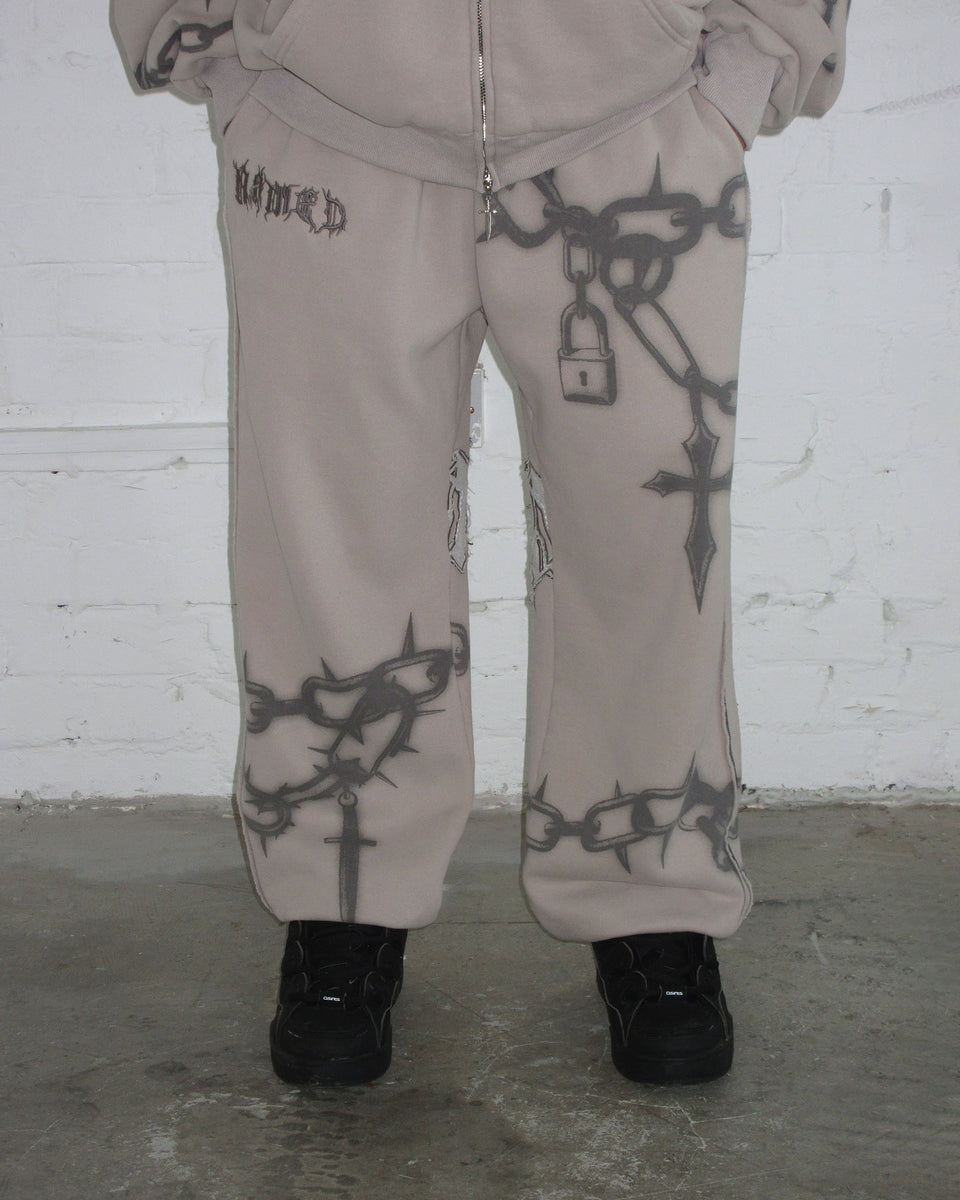 CHAINS SWEATPANTS BONE