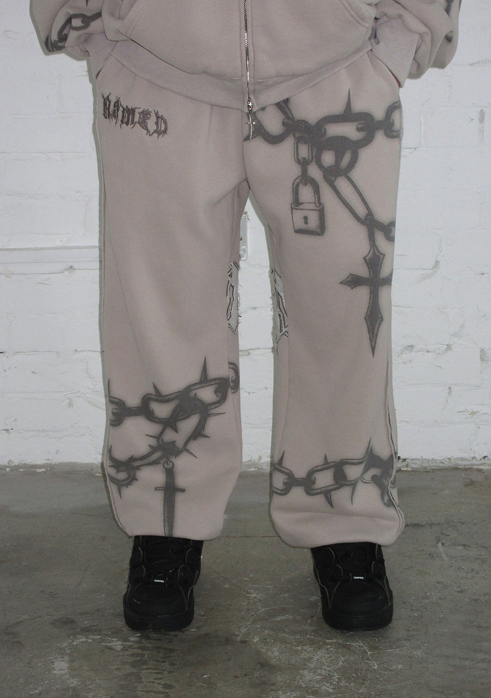 CHAINS SWEATPANTS BONE