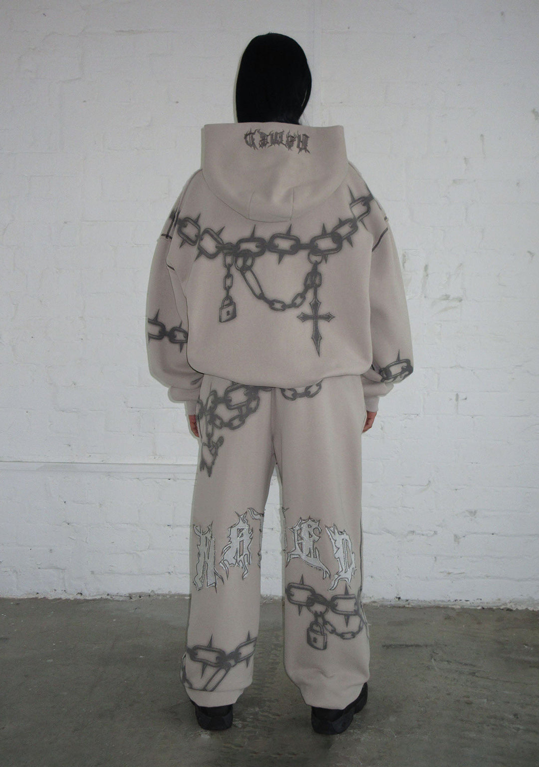 CHAINS SWEATPANTS BONE