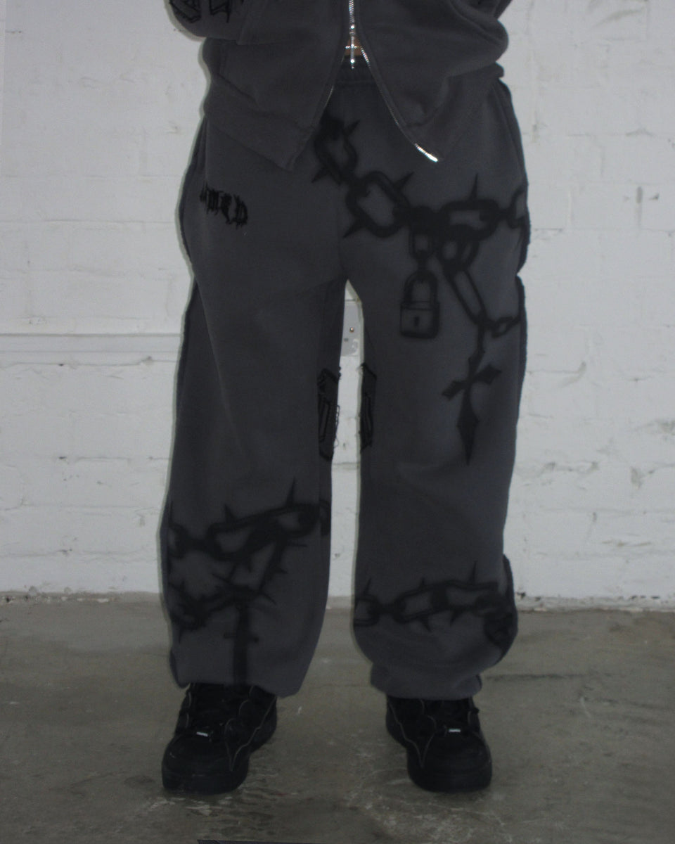 CHAINS SWEATPANTS CAST IRON