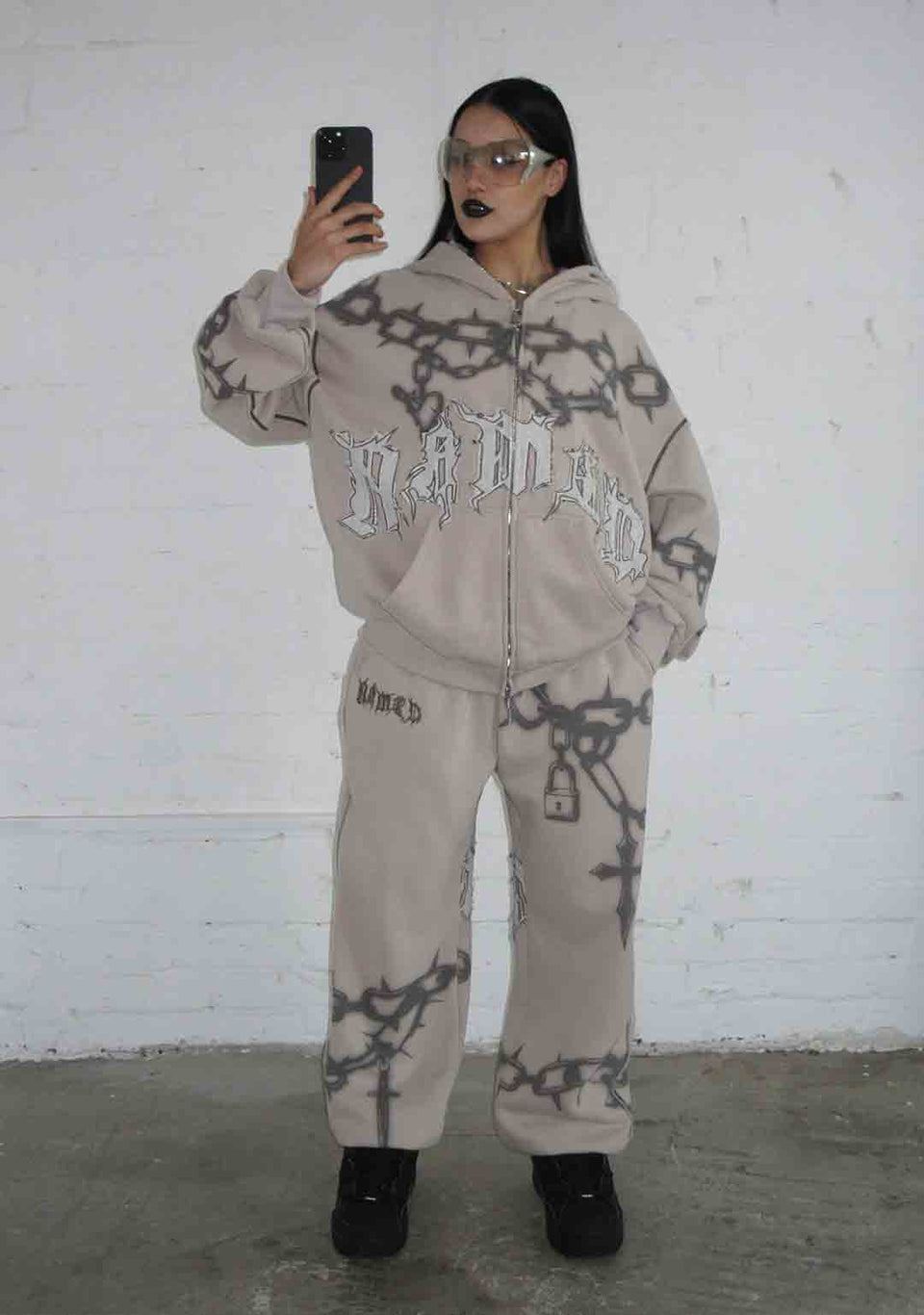 CHAINS SWEATPANTS BONE