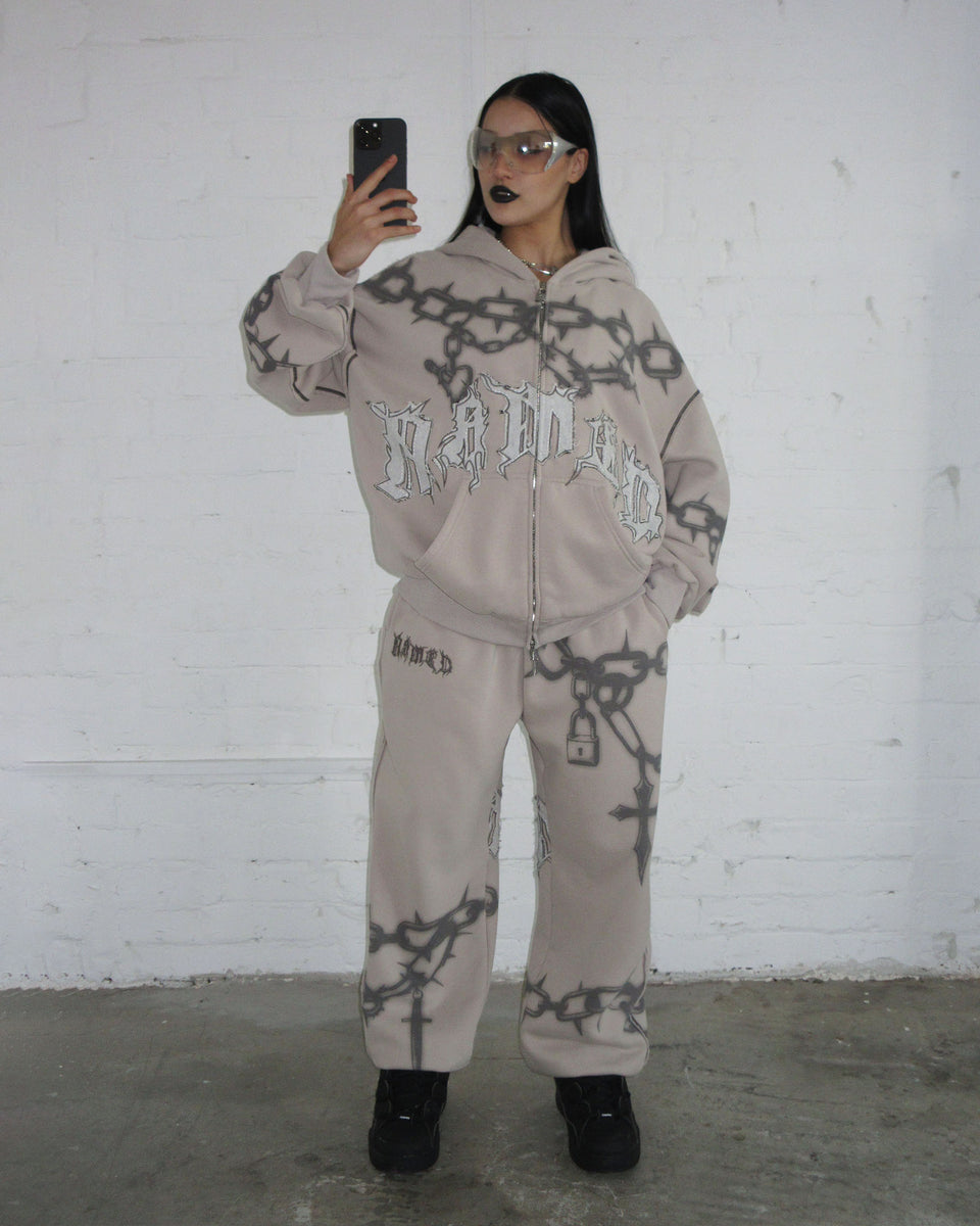 CHAINS SWEATPANTS BONE