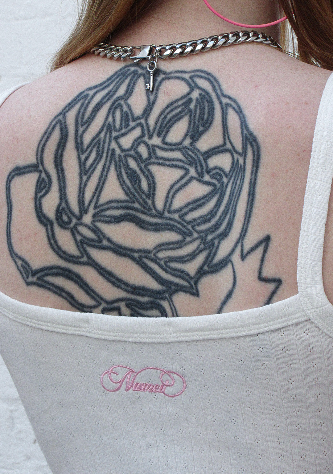 CHERISH POINTELLE CAMI TOP WHITE