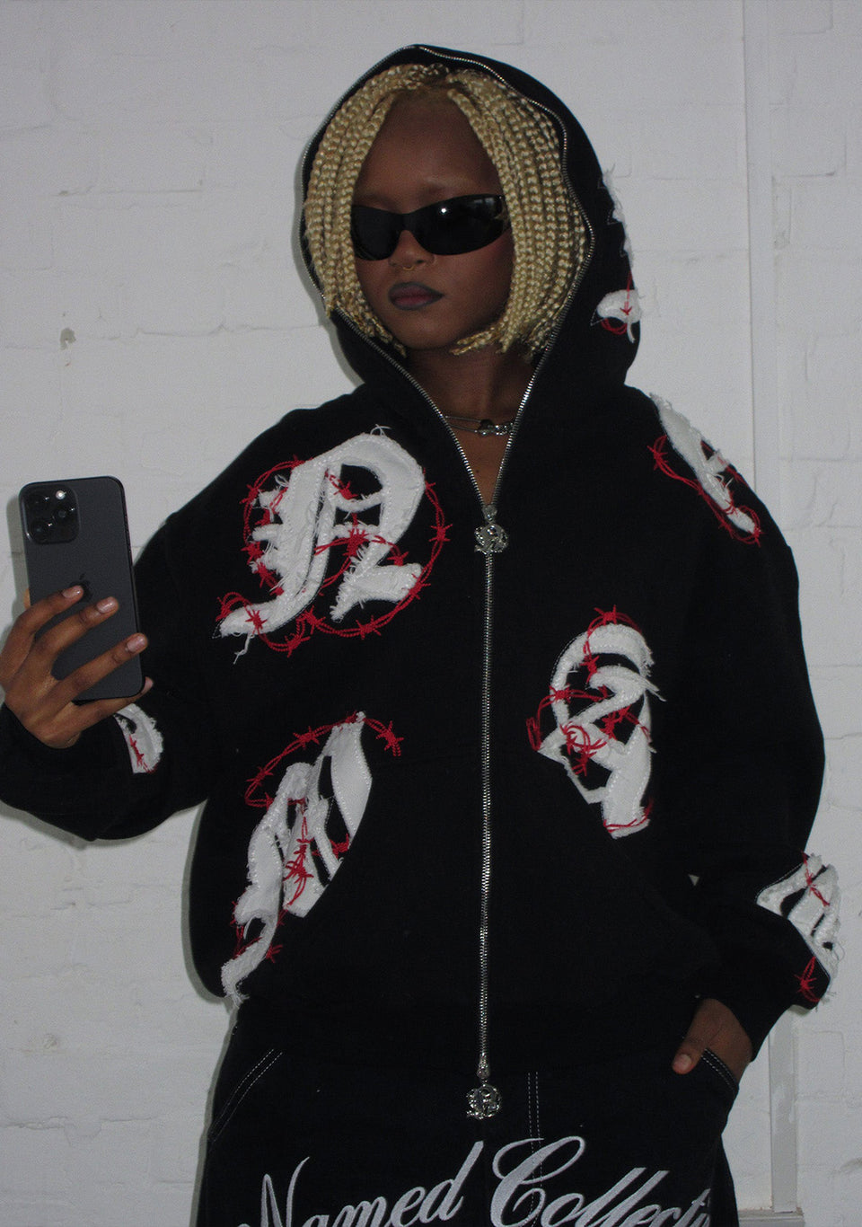 CHOKEHOLD ZIP HOODIE BLACK