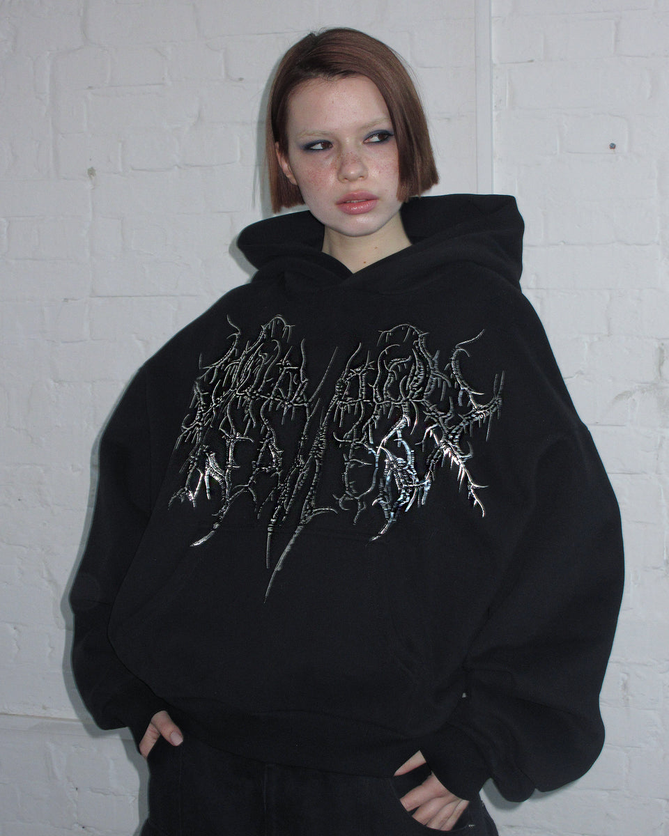 COLD HEART CHROME HOODIE BLACK