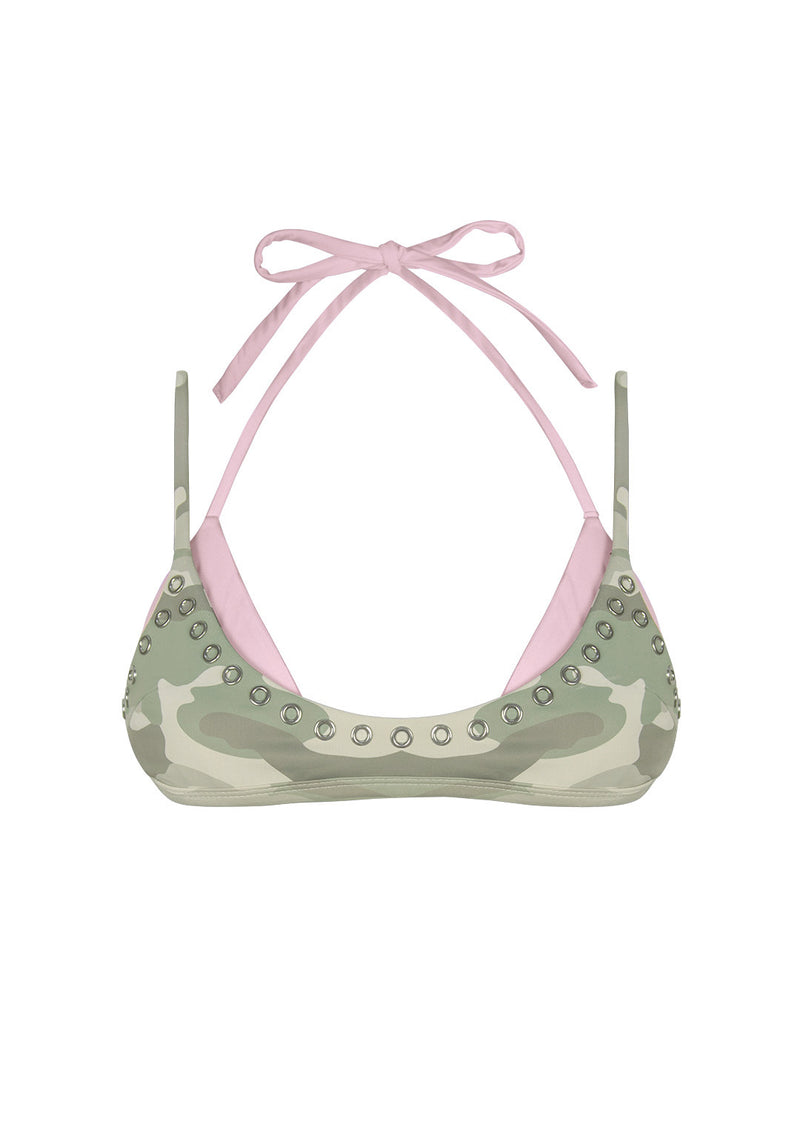 COLLIDE DOUBLE LAYER BIKINI TOP CAMO